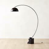 Venus Black Arc Floor Lamp, Marble Base