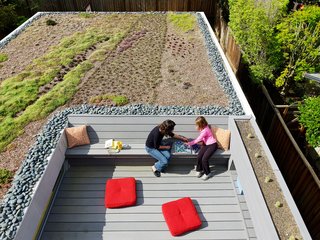 "In this project, we got so much benefit out of this 'secret garden' for the master suite along with all of these environmental benefits that the residents were excited to embrace. It's one of the pieces we are happiest about," says architect Jonathan Feldman.