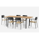 Castlery 
Sierra Outdoor Dining Table with 6 Newport Outdoor Chairs